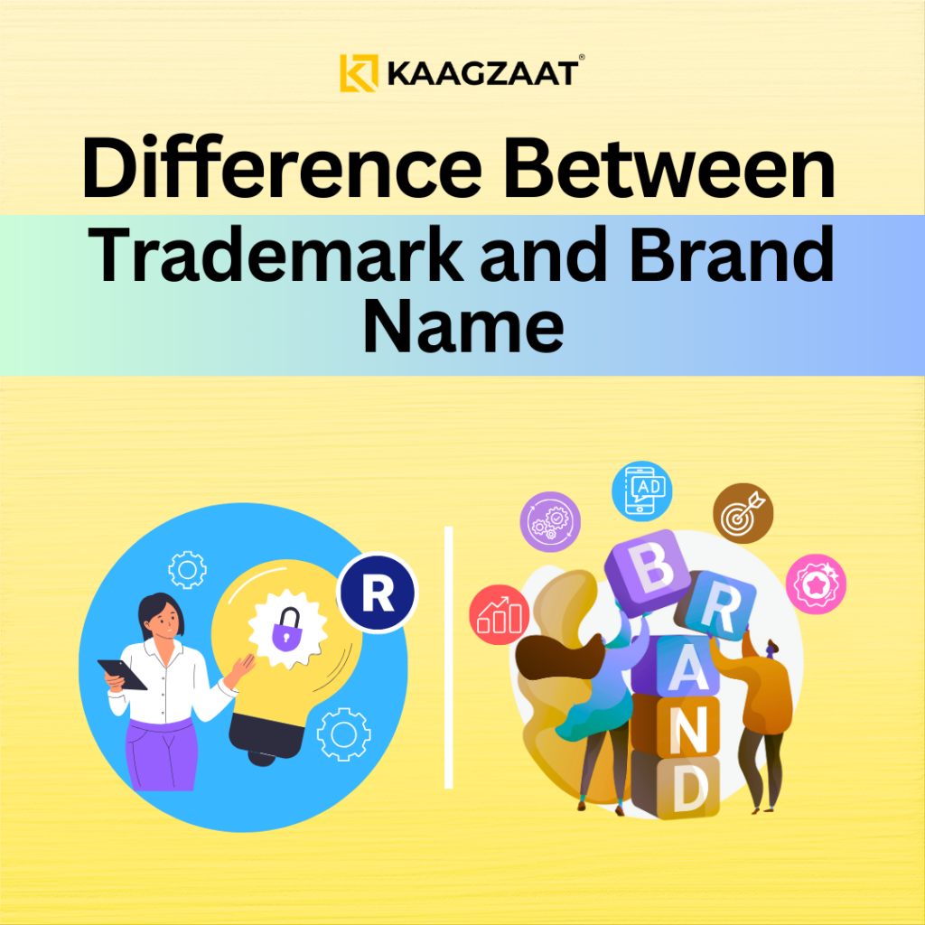 Difference between trademark and brand name